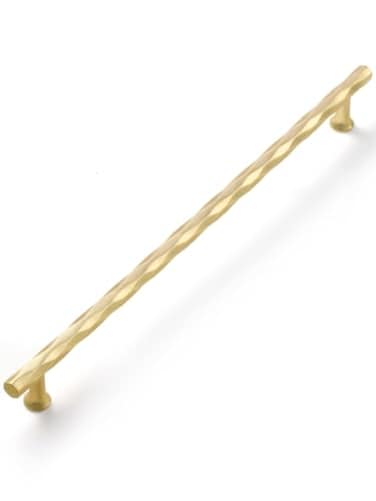 JIASENBAO Brushed Gold Cabinet Pulls 126 Hole Center 5 Pack Hammered Brass Cabinet Handles Decorative Kitchen Drawer Dresser Cupboard Bathroom Vanity Cabinet Hardware Rhombus