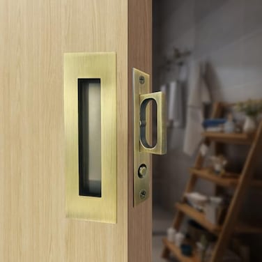 senharvest Recessed Finger Flush Pulls with Edge Pull Antique Brass 472Inch Sliding Closet Door Handles Hardware Suitable for Pocket DoorCloset DoorSliding Doors Barn Door Handle