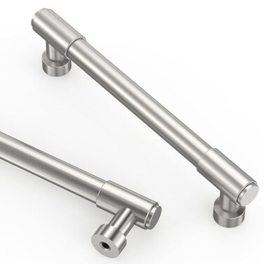 Asidrama 10 Pack 5 Inch128mm Brushed Satin Nickel Cabinet pulls Kitchen Cabinet Handles Cabinet Pulls Kitchen Cabinet Hardware for Cupboard Drawer Pulls