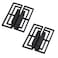 FAYZSOWSR 4PCS Chinese Cabinet Pulls Copper Color Brushed Pair of Cabinet Door Pulls Black Hollow Pulls for Drawers Kitchen Cabinet Closet Black