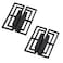 FAYZSOWSR 4PCS Chinese Cabinet Pulls Copper Color Brushed Pair of Cabinet Door Pulls Black Hollow Pulls for Drawers Kitchen Cabinet Closet Black