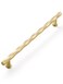 JIASENBAO Brushed Gold Cabinet Pulls 756 Hole Center 5 Pack Hammered Brass Cabinet Handles Decorative Kitchen Drawer Dresser Cupboard Bathroom Vanity Cabinet Hardware Rhombus