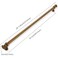 ZAUYX 1Pack 18inch457mm Hole Center Appliance Pulls Antique Brass Cabinet Pulls Solid Heavy Duty Kitchen Cabinet Hardware for Cupboard Drawer Pulls Cabinet Handle