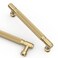 Asidrama 10 Pack 5 Inch128mm Champagne Bronze Cabinet Pulls Knurled Kitchen Cabinet Handles Champagne Gold Cabinet Hardware for Cupboard Drawer Pulls