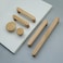 MFYS 6 Pack White Oak Wood Drawer Pulls Handes Rustic Cabinet Pulls Handles Wood Dresser Knob Kitchen Furniture Hardware 6 6516 Hole to Hole