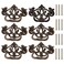 PH PandaHall 6 Pack Antique Drawer Pulls Dresser Drawer Pull Handles 4 Vintage Cabinet Pulls Cabinet Knobs Shabby Chic Pull for Dresser Vanity Nightstand Cupboard Wardrobe Antique Bronze