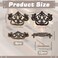 PH PandaHall 6 Pack Antique Drawer Pulls Dresser Drawer Pull Handles 4 Vintage Cabinet Pulls Cabinet Knobs Shabby Chic Pull for Dresser Vanity Nightstand Cupboard Wardrobe Antique Bronze