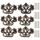 PH PandaHall 6 Pack Antique Drawer Pulls Dresser Drawer Pull Handles 4 Vintage Cabinet Pulls Cabinet Knobs Shabby Chic Pull for Dresser Vanity Nightstand Cupboard Wardrobe Antique Bronze