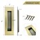 senharvest Pocket Door Handles and Edge Pull Antique Brass 6Inch Pull Hardware LatchRecessed Finger Flush Pullsfor ClosetSlidingBarn Door