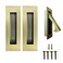 senharvest Pocket Door Handles and Edge Pull Antique Brass 6Inch Pull Hardware LatchRecessed Finger Flush Pullsfor ClosetSlidingBarn Door
