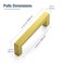 JOY DECOR 30 Pack Cabinet Handles Gold Cabinet Pulls 334 Inch Kitchen Handles Square Drawer Pulls Stainless Steel Drawer Hardware Handles 96mm Hole Centers