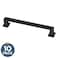 Franklin Brass 10 Pack Matte Black Cabinet Handles 5116 inch 128mm Kitchen Cabinet Handles and Drawer Pulls for Cupboards and Dressers Recessed Square