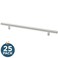 Franklin Brass 25Pack Stainless Steel Cabinet Handles 712 Inch Hole Center Modern Pulls for Drawers Kitchen Cabinet Door Dressers Solid Bar