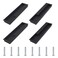 MOROBOR Aluminum Alloy Flush Pull Handles 4pcs Embedded Sliding Door Handle 795 Modern Simple Door Pull Handle for Sliding Barn Drawer Cupboard WardrobeMatte Black
