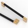 Asidrama 10 Pack 10 Inch254mm Matte Black and Champagne Bronze Knurled Kitchen Cabinet Handles Cabinet Pulls Kitchen Cabinet Hardware for Cupboard Drawer Pulls