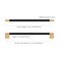Asidrama 10 Pack 10 Inch254mm Matte Black and Champagne Bronze Knurled Kitchen Cabinet Handles Cabinet Pulls Kitchen Cabinet Hardware for Cupboard Drawer Pulls