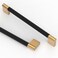 Asidrama 10 Pack 10 Inch254mm Matte Black and Champagne Bronze Knurled Kitchen Cabinet Handles Cabinet Pulls Kitchen Cabinet Hardware for Cupboard Drawer Pulls