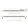 Asidrama 10 Pack 10 Inch254mm Brushed Satin Nickel Cabinet Pulls Knurled Kitchen Cabinet Handles Cabinet Pulls Kitchen Cabinet Hardware for Cupboard Drawer Pulls