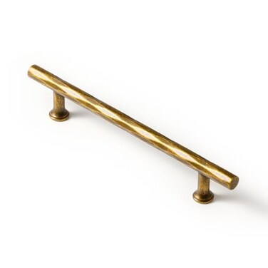 Goo-Ki GooKi Rhombus Cabinet Handles Antique Brass Drawer Pulls 504 cc Zinc Alloy Kitchen Cabinet Hardware 6 Pack Vintage Brass Bar Cabinet Pulls