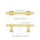 Asidrama 10 Pack 3 Inch76mm Brushed Gold Kitchen Cabinet Handles Cabinet Pulls Kitchen Cabinet Hardware for Cupboard Drawer Pulls
