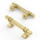 Asidrama 10 Pack 3 Inch76mm Brushed Gold Kitchen Cabinet Handles Cabinet Pulls Kitchen Cabinet Hardware for Cupboard Drawer Pulls