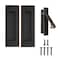 senharvest Pocket Door Handles and Edge Pull Oil Rubbed Bronze6Inch Pull Hardware LatchRecessed Finger Flush Pullsfor ClosetSlidingBarn Door