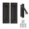 senharvest Pocket Door Handles and Edge Pull Oil Rubbed Bronze6Inch Pull Hardware LatchRecessed Finger Flush Pullsfor ClosetSlidingBarn Door