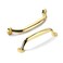 CABDM 10 Pack 6 inch Hole Center Polished Brass Cabinet Pulls Heavy Duty Solid Drawer Hardware Handles Kitchen Vanity Bathroom Handles