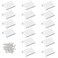MOROBOR White Mini Finger Edge Pull 16 PCS Concealed Handles Modern Style Drawer Handle Right Angle Aluminum Alloy Invisible Wardrobe Knobs for Cabinet Hardware Drawer50 mm