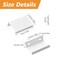 MOROBOR White Mini Finger Edge Pull 16 PCS Concealed Handles Modern Style Drawer Handle Right Angle Aluminum Alloy Invisible Wardrobe Knobs for Cabinet Hardware Drawer50 mm