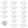 MOROBOR White Mini Finger Edge Pull 16 PCS Concealed Handles Modern Style Drawer Handle Right Angle Aluminum Alloy Invisible Wardrobe Knobs for Cabinet Hardware Drawer50 mm