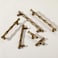 MARGUERASW 6Pcs Bamboo Shape Zinc Alloy Cabinet Knobs Handles pulls Dresser Drawer Cabinet Cupboard Closet Door Pulls Decorative Furniture Accessories Knobs Antique Brass Hole Distance96mm