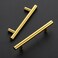 JOY DECOR 10 Pack 6 Inch Cabinet Pulls Kitchen Cabinet Handles with 334 Inch Hole Center Brushed Brass Cabinet Hardware Stainless Steel Kitchen Drawer Pulls for Cabinets Cupboard 96mm Hole Centers