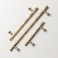 Goo-Ki GooKi Rhombus Cabinet Handles Champagne Bronze Drawer Pulls 3 cc Zinc Alloy Kitchen Cabinet Hardware 6 Pack Champagne Gold Bar Cabinet Pulls