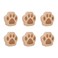 MOROBOR Cats Paw Print Knobs 6pcs SelfAdhesive Wood Drawer Knobs Single Hole Pull Handles Unique Decorative Wooden Furniture Knobs with Screws Expansion Tube