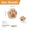MOROBOR Cats Paw Print Knobs 6pcs SelfAdhesive Wood Drawer Knobs Single Hole Pull Handles Unique Decorative Wooden Furniture Knobs with Screws Expansion Tube