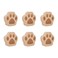 MOROBOR Cats Paw Print Knobs 6pcs SelfAdhesive Wood Drawer Knobs Single Hole Pull Handles Unique Decorative Wooden Furniture Knobs with Screws Expansion Tube