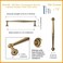 Goo-Ki GooKi 6 Pack Champagne Bronze Gold Cabinet Handle Drawer Pulls 6516160mm cc Modern Bar Handles Pull Kitchen Hardware for Dresser Cupboard Bathroom Wardrobe 066CB160