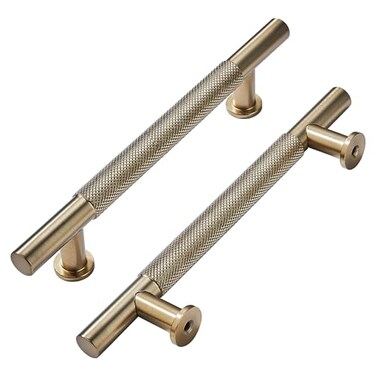 khtumeware 10 Pack 6 Inch152mm Drawer Handles Knurled Antique Champagne Bronze Cabinet Pulls Drawer Pulls Kitchen Hardware Kitchen Handles for Cabinets Cupboard Handles
