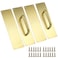 Sumnacon 2 Set 16 Stainess Steel Door Handle Pull Push Plate Heavy Duty Gate Handle Bar for HomeOfficeWarehousePublicSuitable of WoodenComposite Door with Screws Brushed Gold