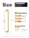 JIASENBAO 5 Pack Gold Cabinet Pulls 7916 Hole Center Brushed Brass Drawer Pulls Bathroom Dresser Handles Hardware Zinc Alloy