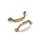 CABDM 10 Pack 3 inch Hole Center Brushed Brass Cabinet Pulls Heavy Duty Solid Drawer Honey Bronze Hardware Handles Kitchen Vanity Bathroom Handles