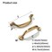 CABDM 10 Pack 3 inch Hole Center Brushed Brass Cabinet Pulls Heavy Duty Solid Drawer Honey Bronze Hardware Handles Kitchen Vanity Bathroom Handles