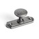 Goo-Ki GooKi Antique Iron Cabinet Knobs with BackBase Plate Zinc Alloy Kitchen Hardware 6 Pack Weathered Nickel Drawer Knobs Single ScrewHole Bar Cabinet Pulls with Sacer