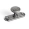 Goo-Ki GooKi Antique Iron Cabinet Knobs with BackBase Plate Zinc Alloy Kitchen Hardware 6 Pack Weathered Nickel Drawer Knobs Single ScrewHole Bar Cabinet Pulls with Sacer
