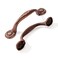 CABDM 10 Pack Rustic PullsAntique Copper Cabinet Pulls Hammered Cabinet Pulls Kitchen Cabinet Hardware Vintage Pulls for Drawers 5 Inch 128mm Hole Center