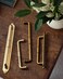 Goo-Ki GooKi Cabinet Pulls with BackBase Plate 756 192mm cc 2 Pack Champagne Bronze Drawer Pull Kitchen Handles with Spacer Zinc Alloy Bar Hardware