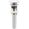 ALLWIN-HOUSEWARE W Bathroom Sink Pop Up Drain Assembly With Overflow Fits 157 to 236 Inch Sink Openings with 114 Inch Tailpiece Large Cap Solid Brass Drain Stopper Polished Chrome