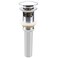 ALLWIN-HOUSEWARE W Bathroom Sink Pop Up Drain Assembly With Overflow Fits 157 to 236 Inch Sink Openings with 114 Inch Tailpiece Large Cap Solid Brass Drain Stopper Polished Chrome