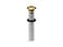 KOHLER K253222MB Bathroom Sink Clicker Drain with Tailpiece Overflow Premium Durable Metal Corrosion Resistant Vibrant Brushed Moderne Brass